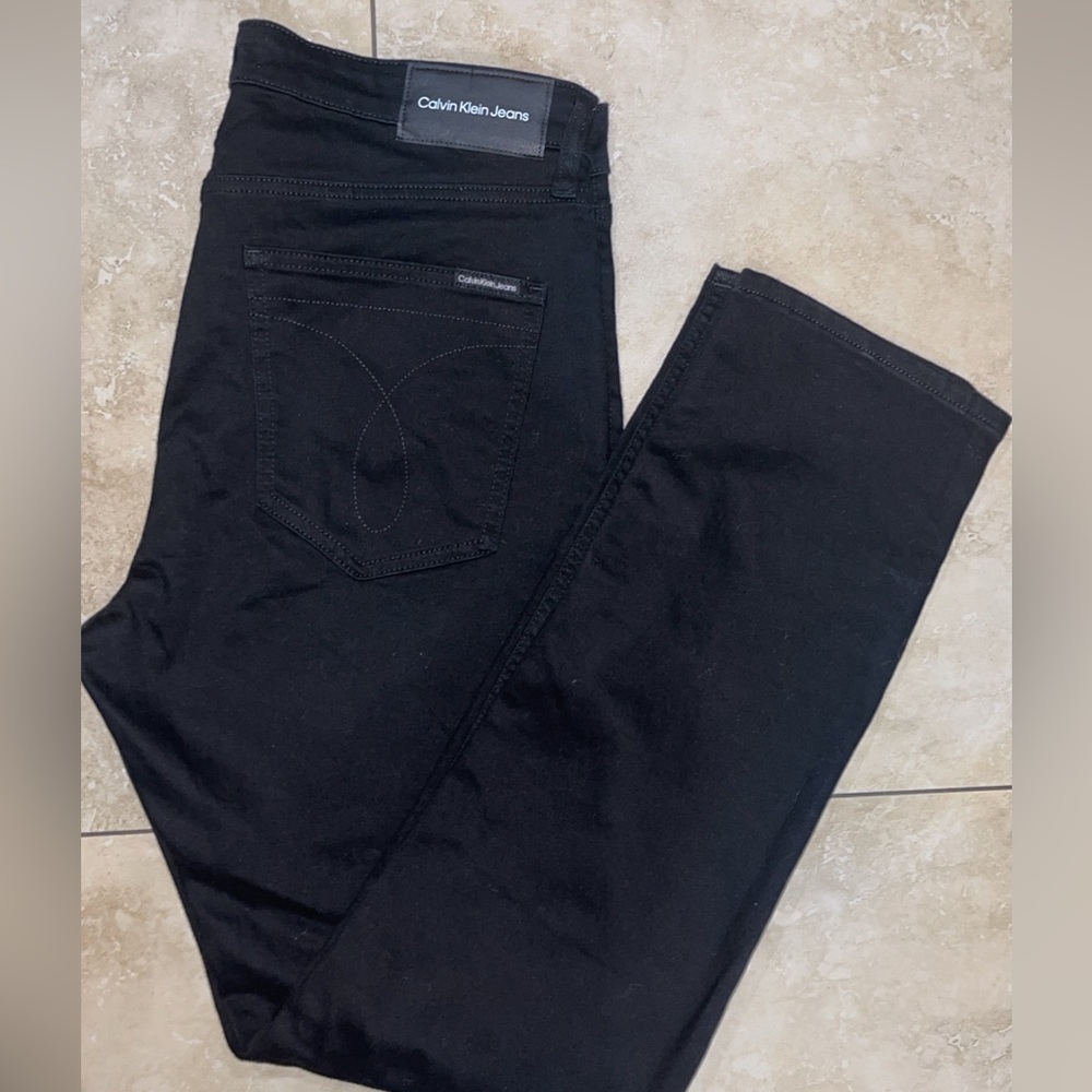 Men’s CK black Skinny jeans size 34x30. Never been worn